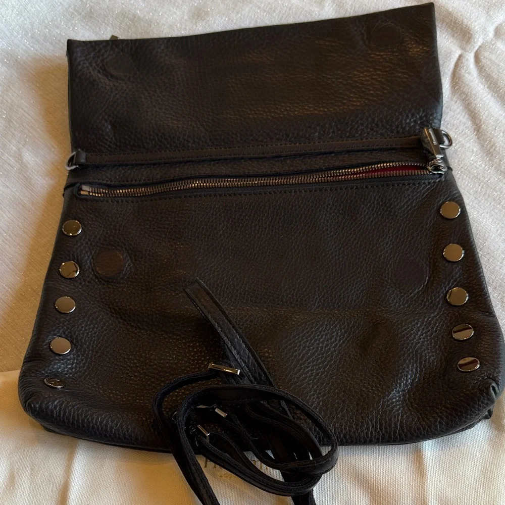 Hammitt Black Clutch with Red Zipper - Picture 2 of 3